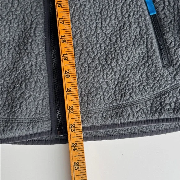 Patagonia kids Retro X Sherpa Fleece Jacket with Bright Blue Accents size XL - Picture 7 of 9